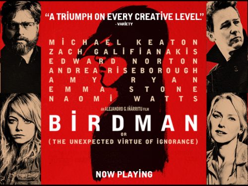Volere Volare: “Birdman (o L’imprevedibile virtù dell’ignoranza)” di Alejandro González Iñárritu (2014).